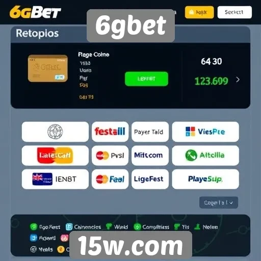Métodos de pagamento oferecidos pelo site 6gbet
